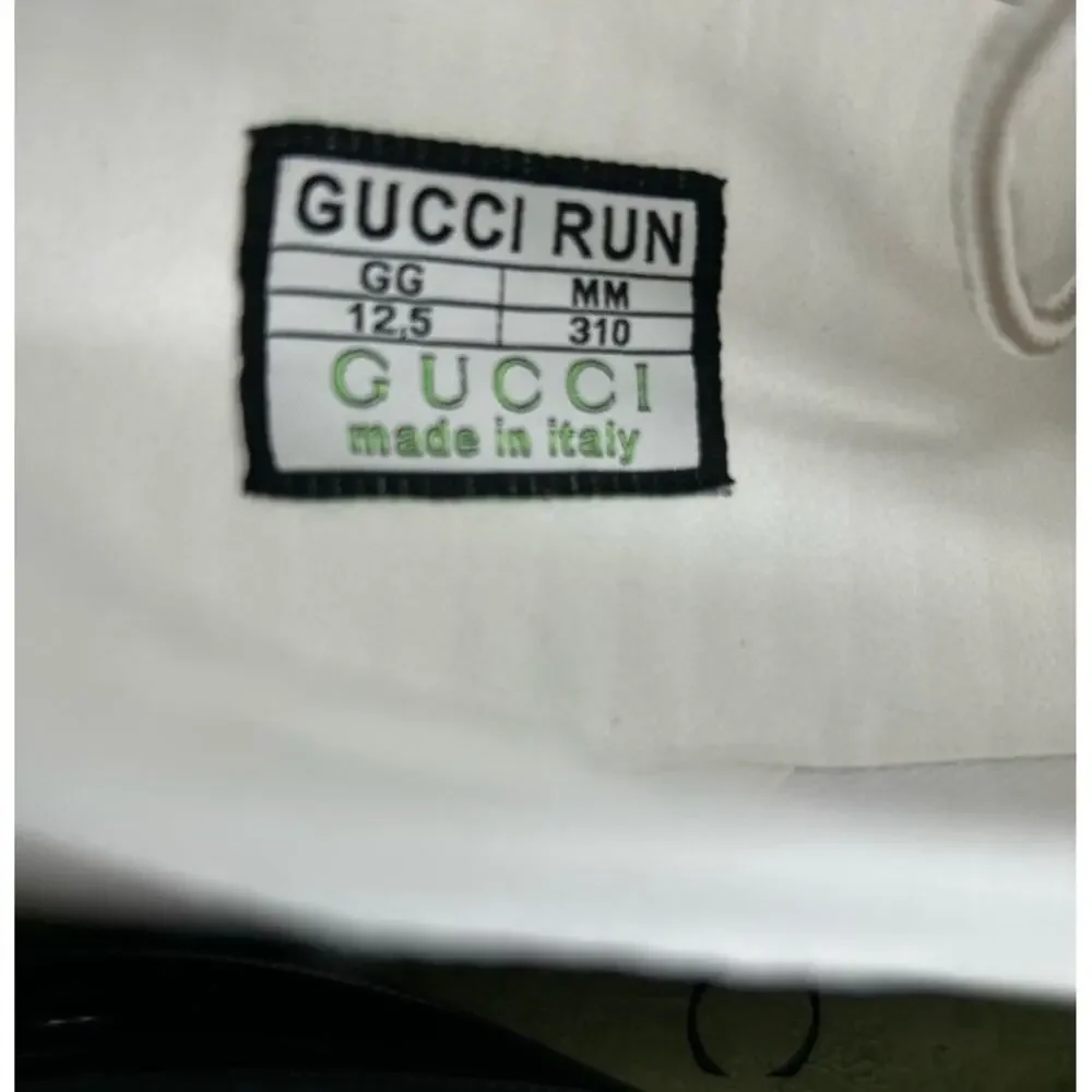 Men's Gucci interlocking G run trainer size 12.5 made in Italy